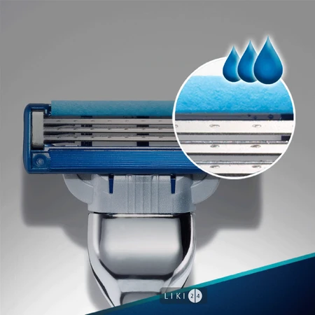 Станок для бритья Gillette Mach3 Turbo мужской с 4 cменными картриджами: цены и характеристики