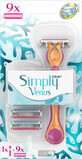 Станок для бритья Gillette Simply Venus 3 женский с 9 сменными картриджами