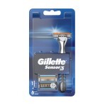 Станок для гоління Gillette Sensor 3 чоловічий з 6 змінними картриджами: ціни та характеристики