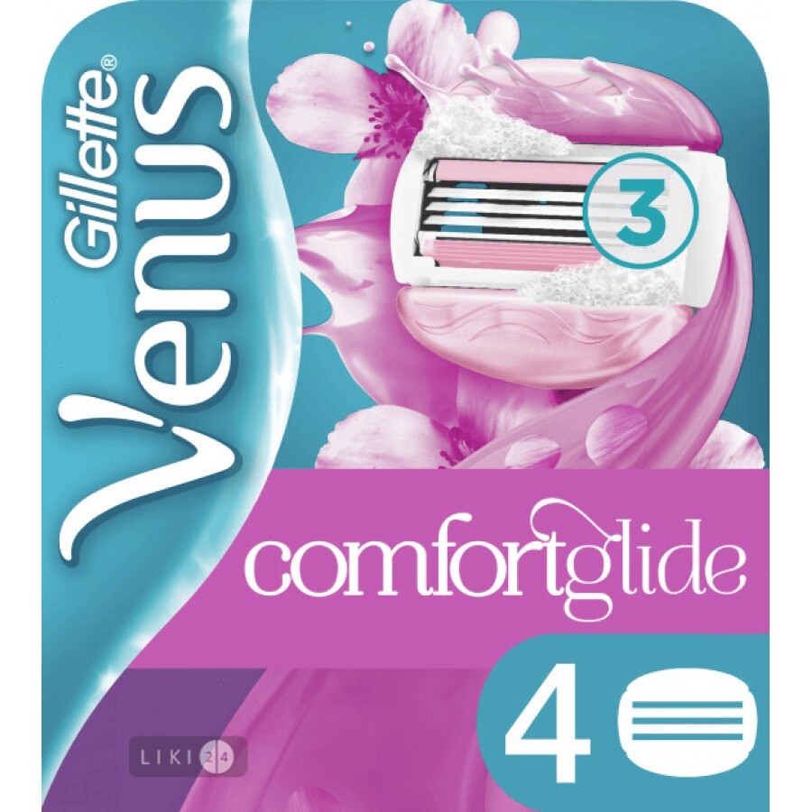 Сменные картриджи для бритья Venus ComfortGlide Breeze женские 4 шт: цены и характеристики