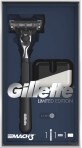 Подарочный Набор Gillette Mach3 граниченная Серия Бритва Gillette Mach3 с черной ручкой + Подставка для бритвы