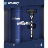 Подарунковий набір Gillette Бритва з 1 змінною касетою Mach 3 Start + Гель Fusion Ultra Sensitive 200 мл