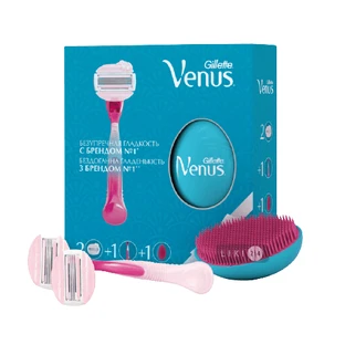 Подарочный набор Venus SPA Breeze Бритва Venus SPA Breeze + 2 сменных картриджа Venus SPA Breeze + расческа