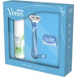 Подарунковий набір Venus Бритва Smooth + Лезо + Гель для гоління Satin Care 75 мл
