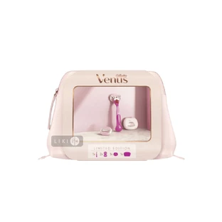 Подарунковий набір Gillette Venus SPA Breeze Бритва + Змінні касети 2 шт. + Дорожній футляр + Косметичка