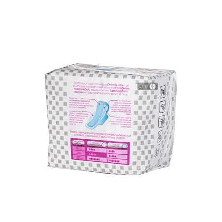 Прокладки Ombrello для критичних днів Ultra Super Soft 16шт: ціни та характеристики