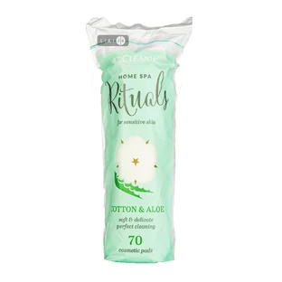 Ватные диски Cleanic Home SPA Rituals с экстрактом алоэ 70 шт.