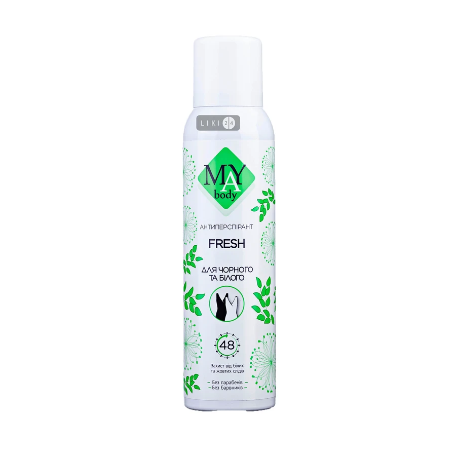 Дезодорант-антиперспірант May Body Fresh, 150 мл: ціни та характеристики