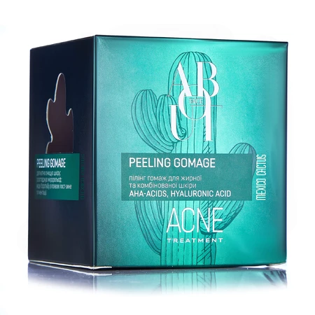 Очищующий пілінг-гомаж About face з екстрактом мексиканського кактусу Acne Treatment 50 мл: ціни та характеристики