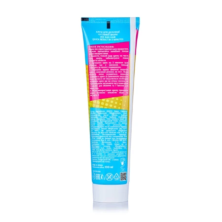 Крем для депiляцii Bye Bad Hair чутливоi кожи Quick result 3 minutes 100 мл: цены и характеристики