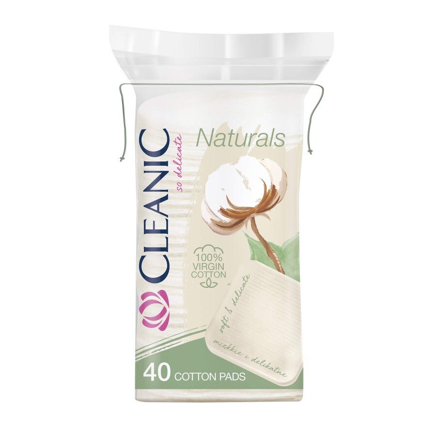 Ватяні диски Cleanic Naturals 40 шт: ціни та характеристики