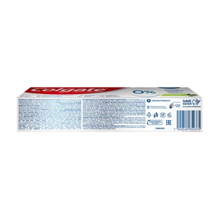 Зубна паста Colgate Zero Підбадьорлива Свіжість 130г: ціни та характеристики