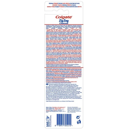 Зубна щітка Colgate Zig Zag Charcoal чорна, 3 штуки, середньої жорсткості: ціни та характеристики