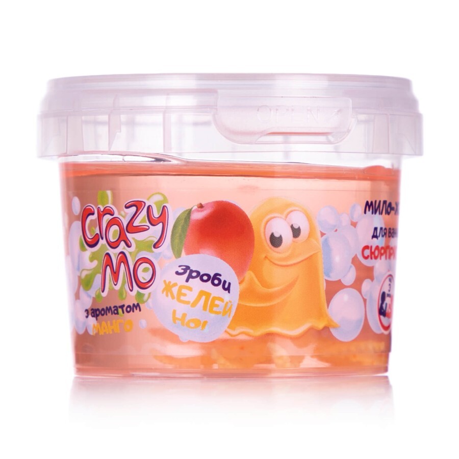 Мыло-желе Crazy Mo для ванны з сюрпризом з ароматом манго 100г: цены и характеристики