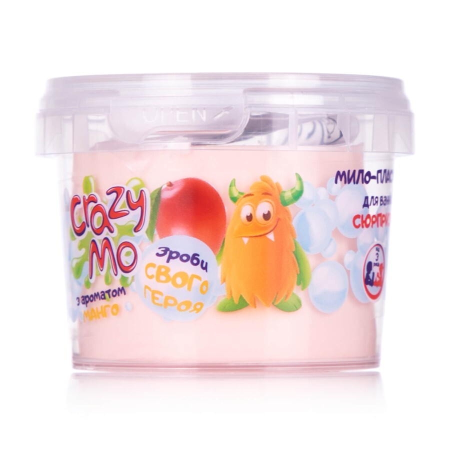 Мило-пластилін Crazy Mo для ванни з сюрпризом з ароматом манго 100г: ціни та характеристики