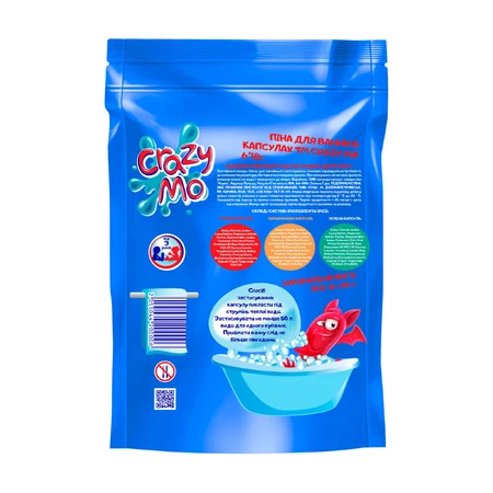Пена для ванны Crazy Mo в капсулах 6 * 18г: цены и характеристики