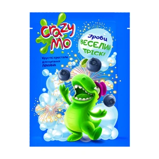 Хрусткі кристали Crazy Mo для купання з ароматом ожини 30г