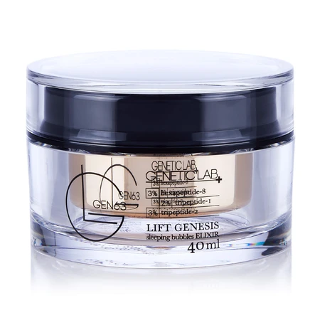 Пептидний нічний еліксир GEN 63 Genetic Lab+ Lift Genesis Sleepind Bubbles Elixir, 40 мл: ціни та характеристики