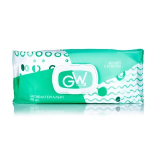 Влажные салфетки Green Way с клапаном 100 шт