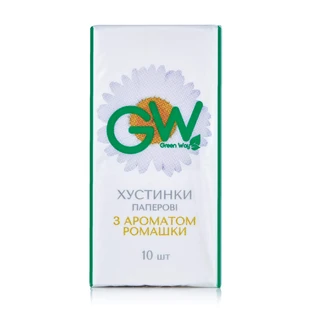 Паперові хустинки Green Way Ромашка 10 шт