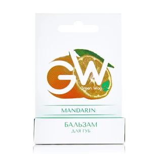 Бальзам для губ Green Way MANDARIN мандарин, 5 г