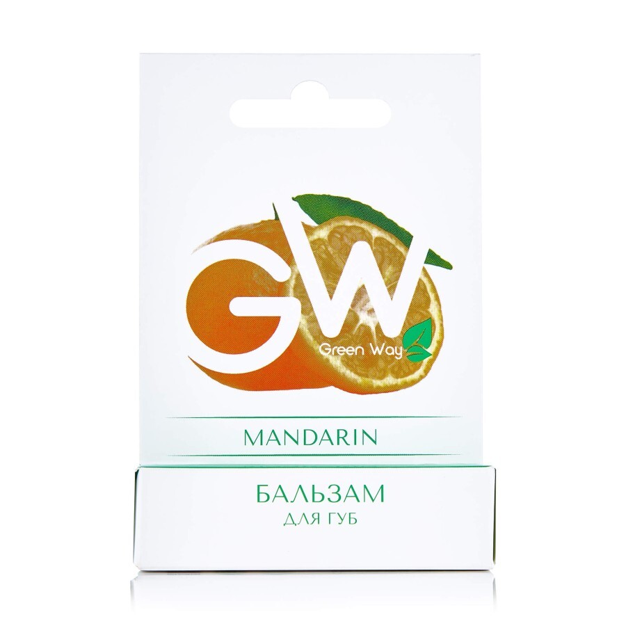 Бальзам для губ Green Way ФітоЛінія MANDARIN мандарин, 5 г: ціни та характеристики