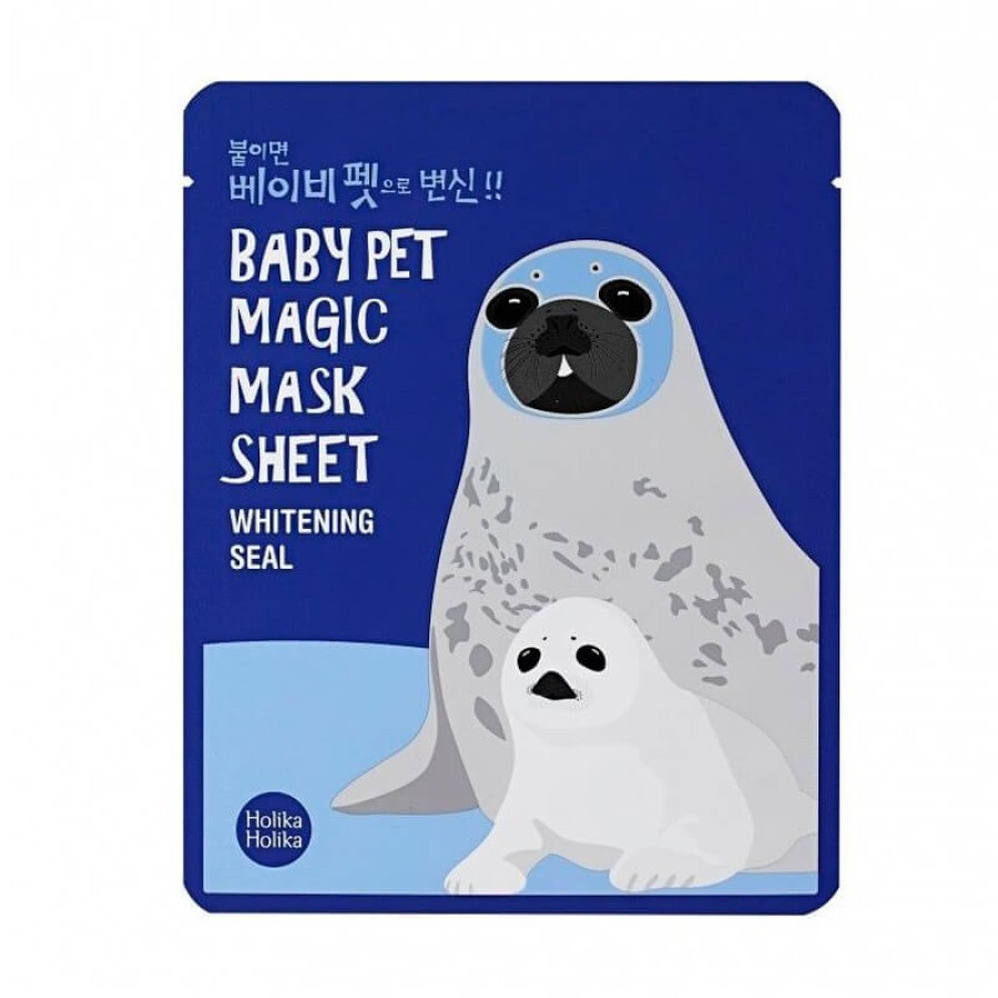 Отбеливающая тканевая маска Holika Holika Baby Pet Magic Mask Sheet Whitening Seal, 22 мл: цены и характеристики