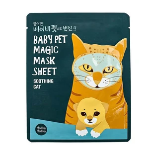 Тканинна маска Holika Holika Baby Pet Magic Mask Sheet Cat Пом'якшуюча 22 мл