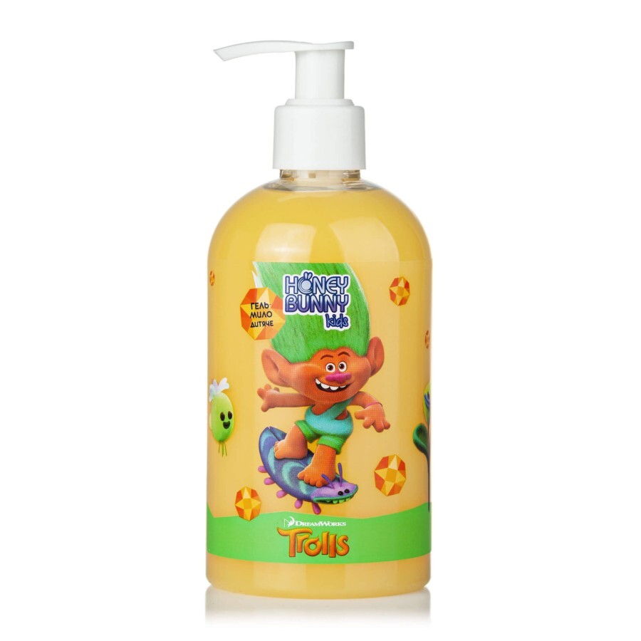 Гель-мыло Honey Bunny детское Антибактериальное с экстрактом алоэ Trolls 345 мл: цены и характеристики