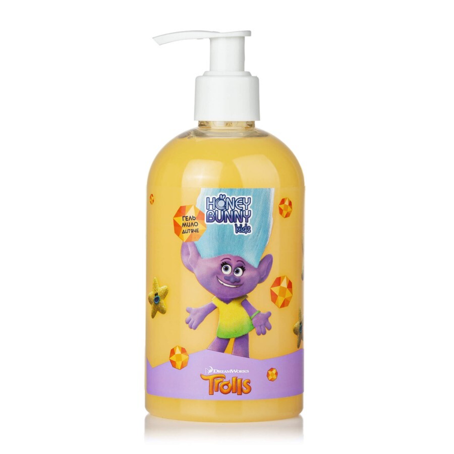 Гель-мыло Honey Bunny детское Антибактериальное с оливковым маслом Trolls 345 мл: цены и характеристики