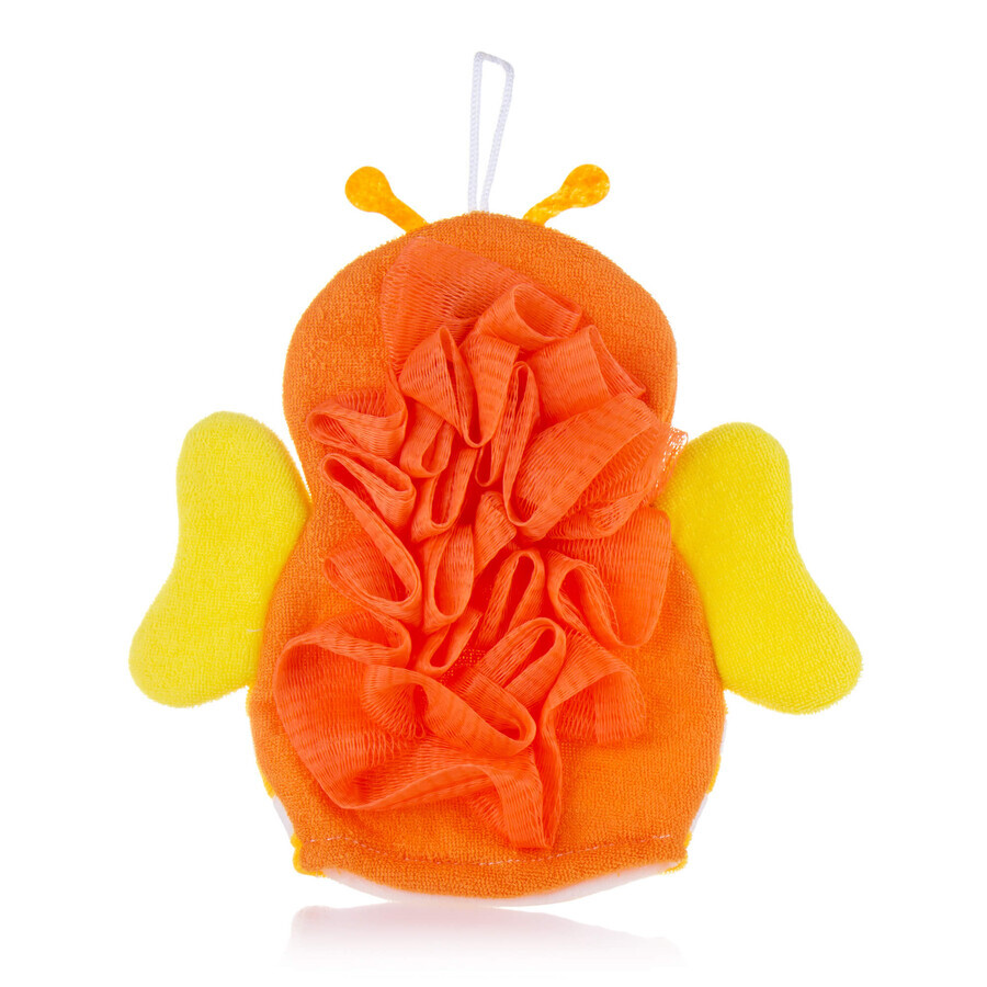 Детская мочалка Honey Bunny перчатка-бант Пчела оранжевая: цены и характеристики
