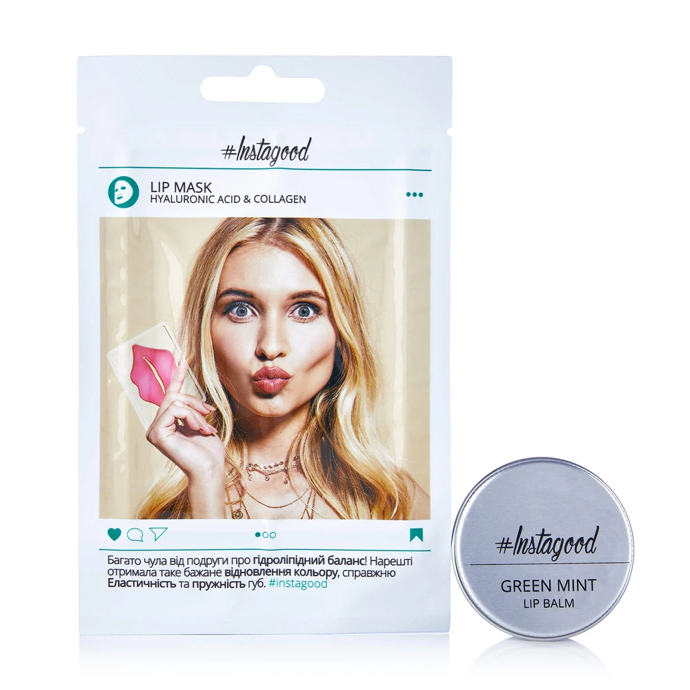Набор Instagood perfect lips бальзам + маска для губ: цены и характеристики