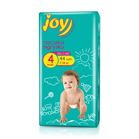 Підгузники-трусики Joy Run and Fun р4 7-14 кг 44 шт: ціни та характеристики