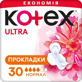 Прокладки для критических дней Kotex Ultra Normal Quadro 30шт