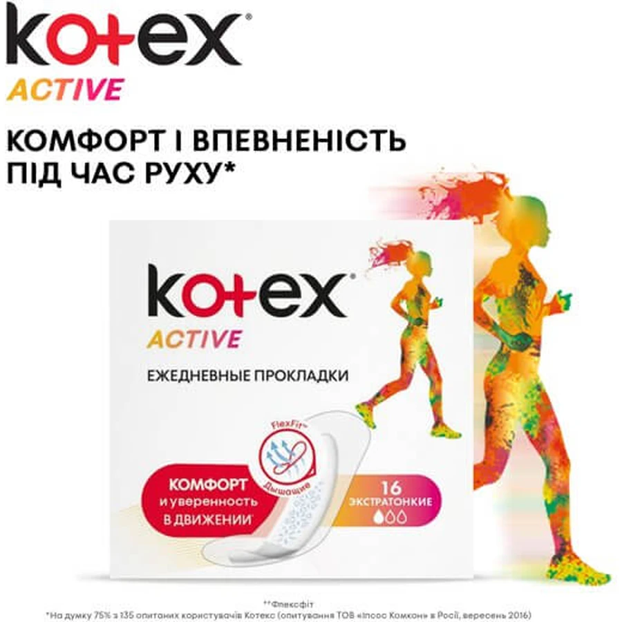 Прокладки щоденні Kotex Active 48 шт: ціни та характеристики
