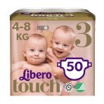 Подгузники Libero Touch р 3 4-8 кг 50 шт: цены и характеристики
