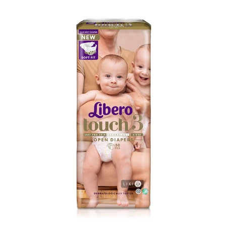 Підгузки Libero Touch р 3 4-8 кг 50 шт: ціни та характеристики