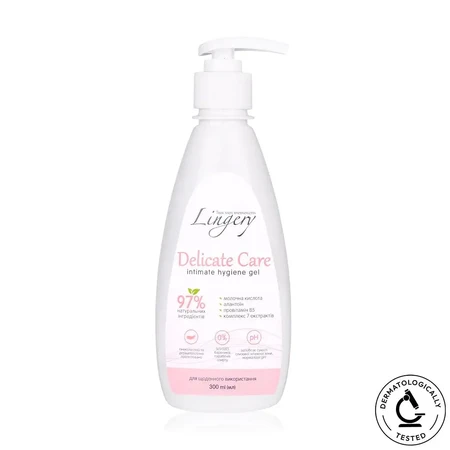 Міцелярний гель для інтимної гігієни Lingery sensitive care для дівчат від 3-х років, 300 мл: ціни та характеристики