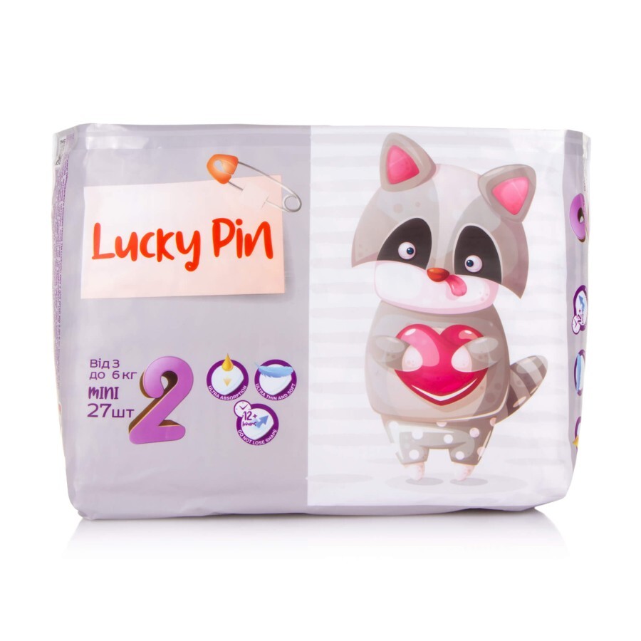 Подгузники LuckyPin р2 3-6 кг  27 шт: цены и характеристики