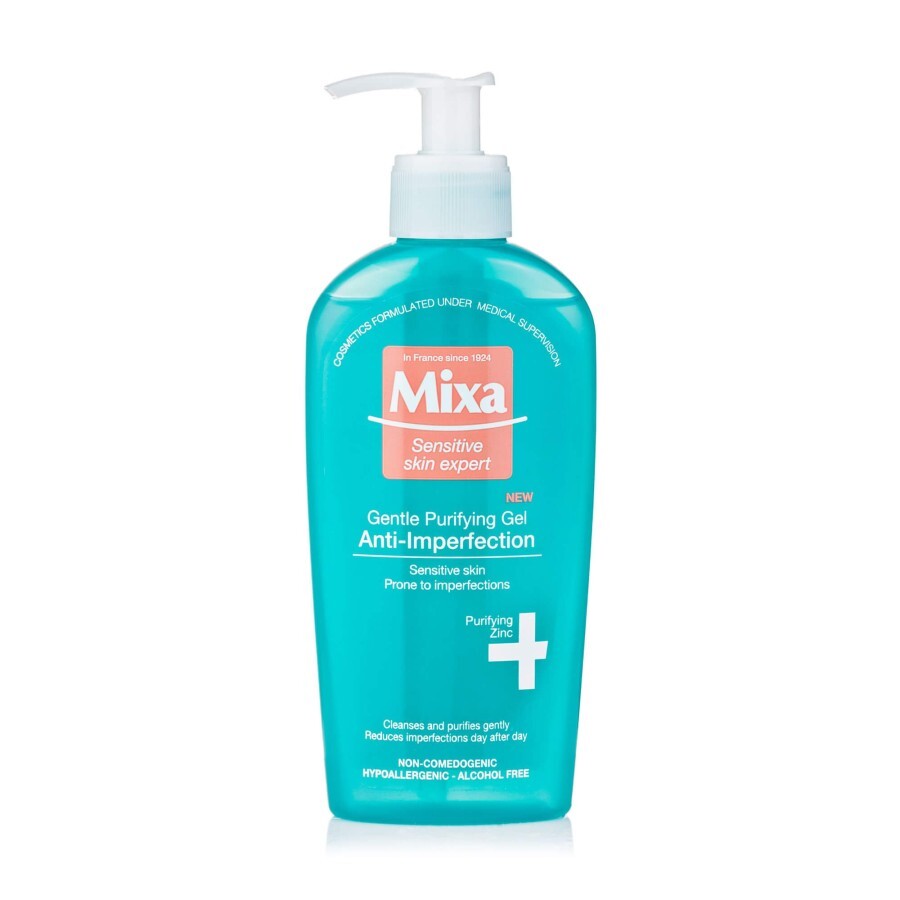 Гель для лица Mixa очищающий для чувствительной кожи, 200 мл: цены и характеристики