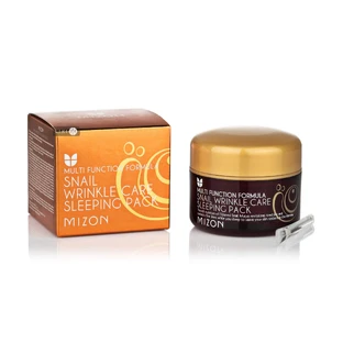 Маска для обличчя Mizon Snail Wrinkle Care Sleeping Pack равликова нічна від зморшок, 80мл