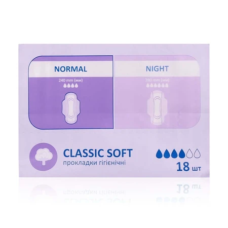 Прокладки для критичних днів Ombrello Classic Soft Day Normal 18шт: ціни та характеристики