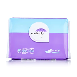 Прокладки для критичних днів Ombrello Ultra Night Dry 6шт