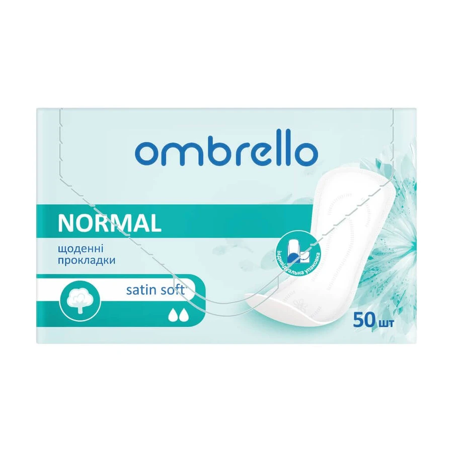 Прокладки ежедневные Ombrello Satin Soft Normal 50шт: цены и характеристики