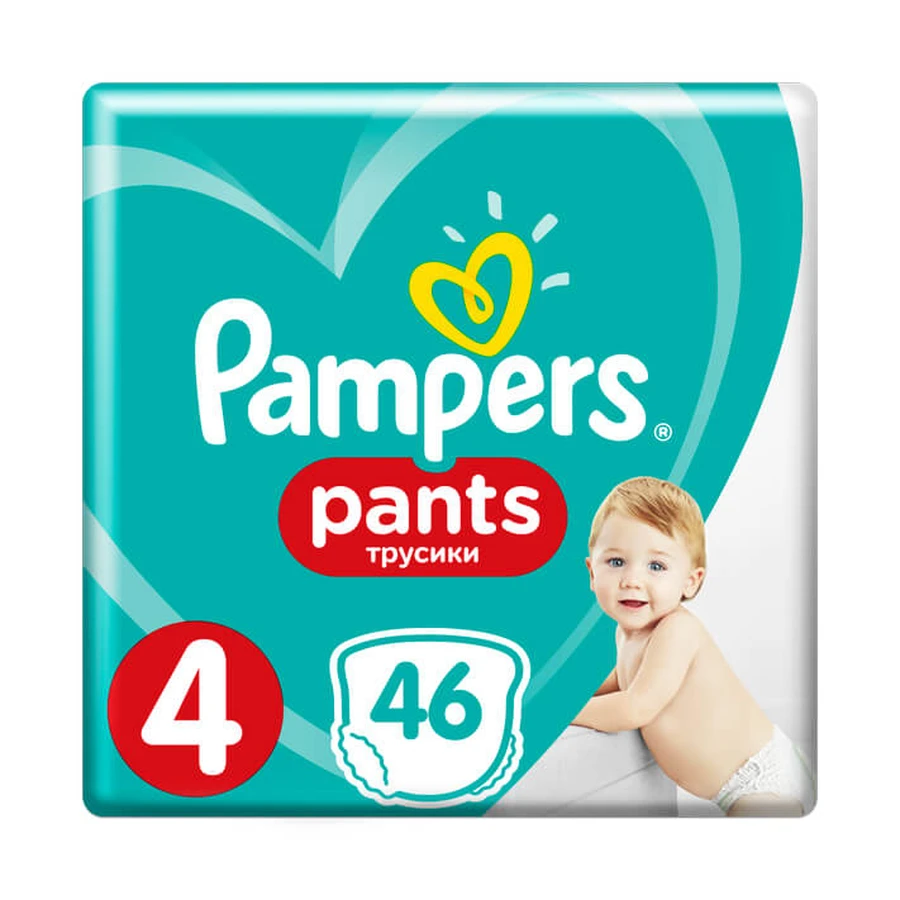 Подгузники-трусики Pampers Pants 4 9-15 кг 46 шт: цены и характеристики