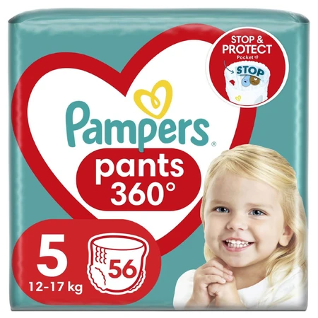 Підгузки Pampers трусики Pants Junior розмір 5 (12-17 кг) 56 шт.: ціни та характеристики