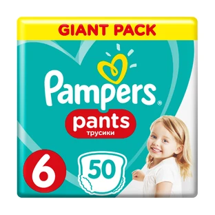 Подгузники-трусики Pampers Pants р6 15+ кг 50 шт Giant