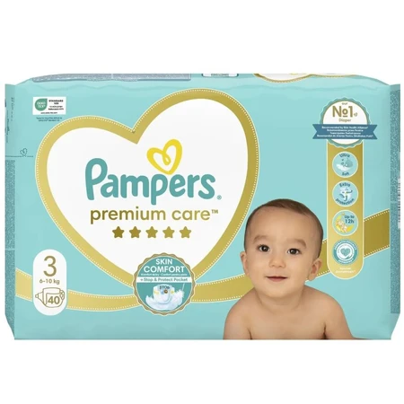 Подгузники Pampers Premium Care размер 3 6-10 кг 40 шт: цены и характеристики