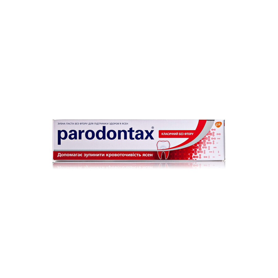 Зубна паста Parodontax Класичний без фтору 50 мл: ціни та характеристики