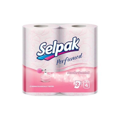 Туалетная бумага Selpak 3-х слойная Пудра 4 шт